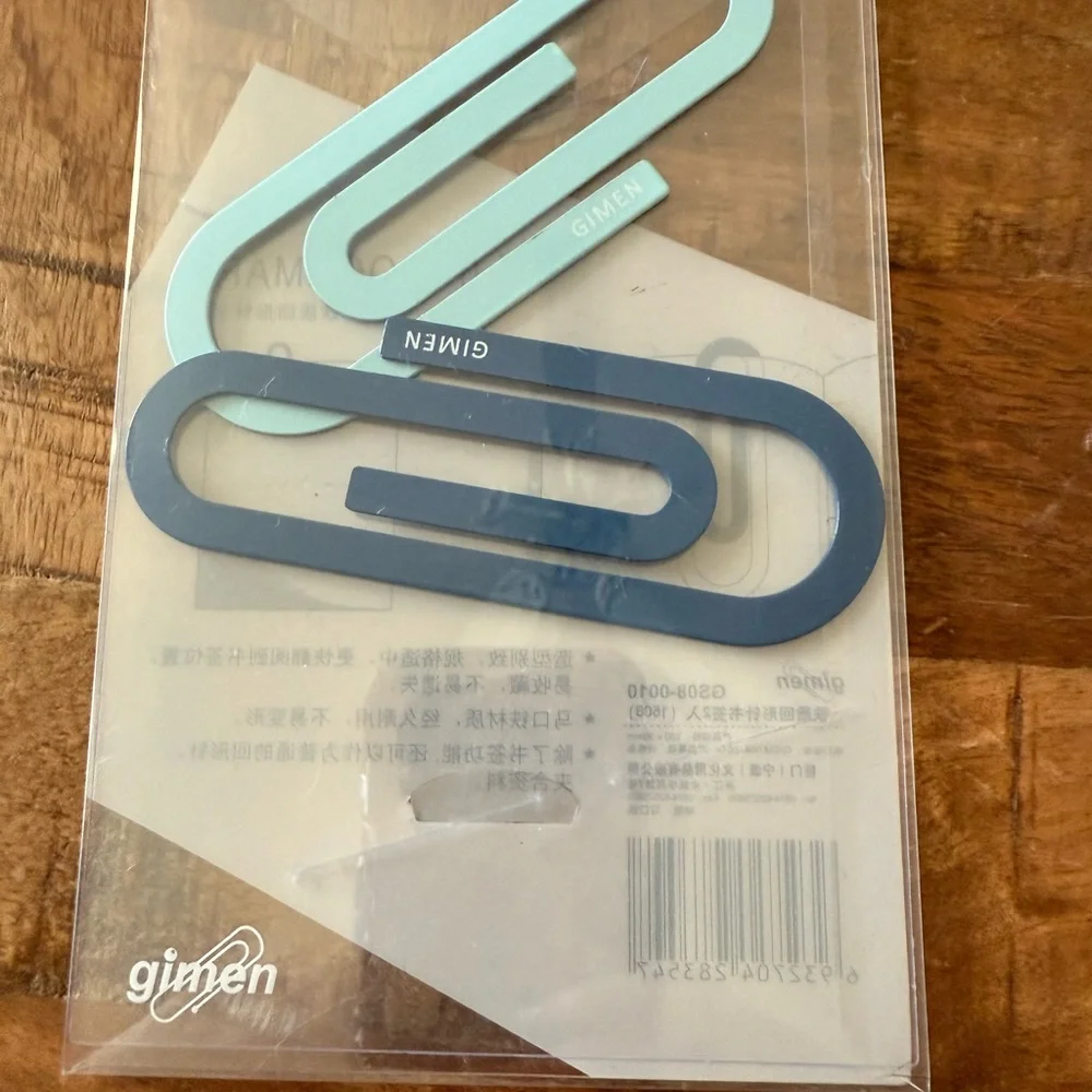 Planner Clip Bookmarks in Navy and Light Blue